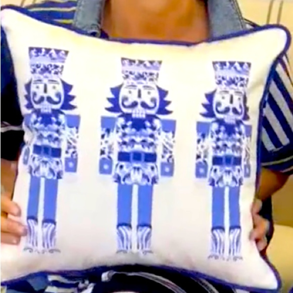 Nutcracker Throw Pillow:  Exclusive Boutique Design